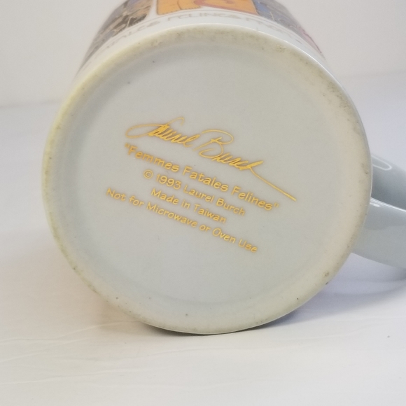 1993 Laurel Burch Artistic Mug Collection-Feline Family Portrait - Picture 4 of 9